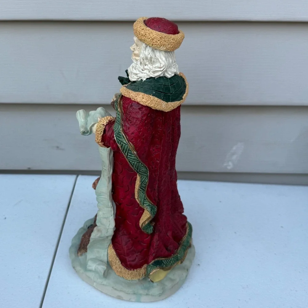 Santa Christmas‎ Collectable Windsor Collections Statue With List Tree & Deer